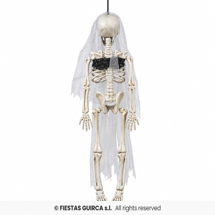 Hängefigur "Skelett Braut mit Schleier" 43 cm | Halloween Dekoration