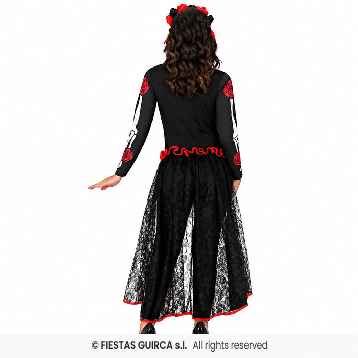 Skelett "Catrina" Kostüm für Damen | 2-tlg.
