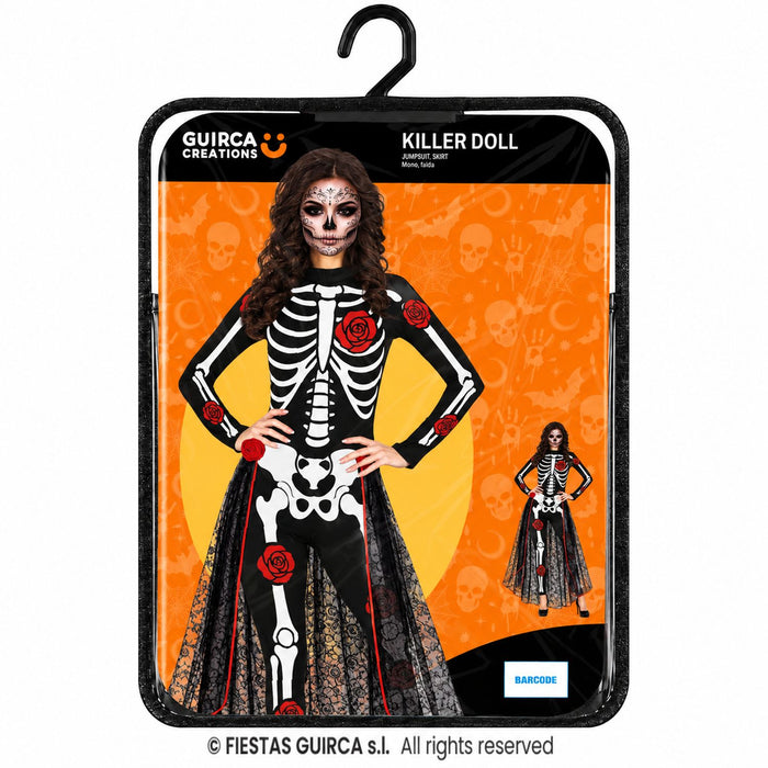 Skelett "Catrina" Kostüm für Damen | 2-tlg.