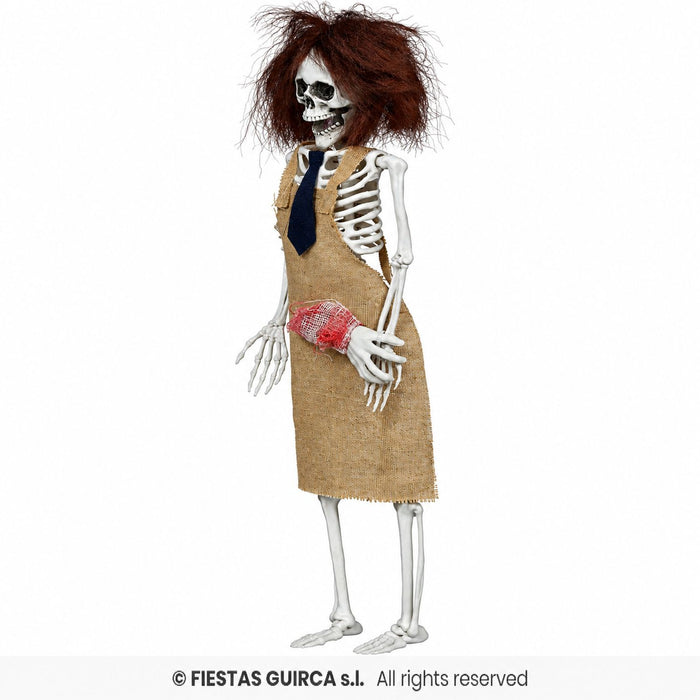 Hängefigur Skelett Metzger „Bones“ 40 cm | Halloween Dekoration