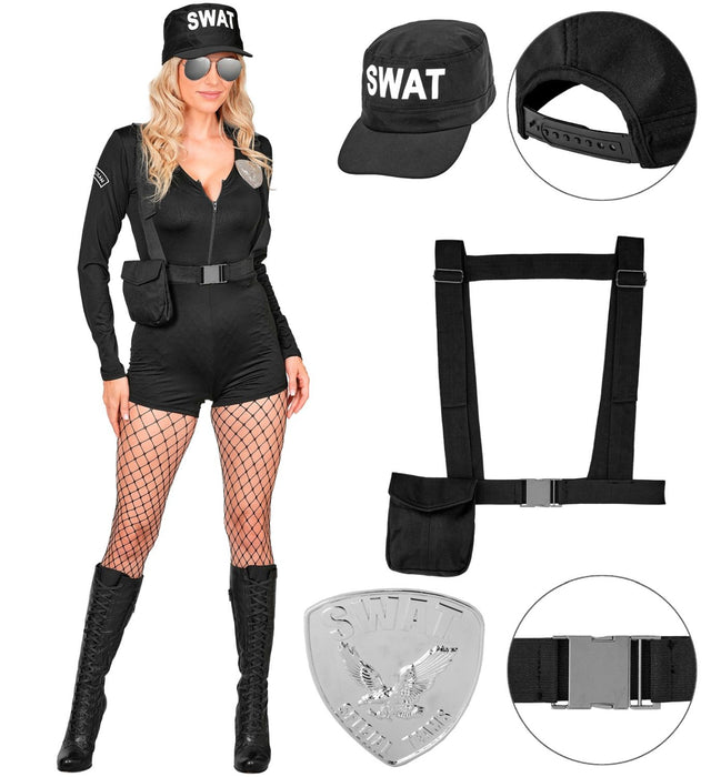 Kostüm S.W.A.T. Agentin für Damen | 4-tlg.