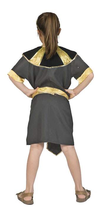 Cleopatra Kostüm für Mädchen - Schwarz / Gold | Pharaonin Ägypten Kinderkostüm