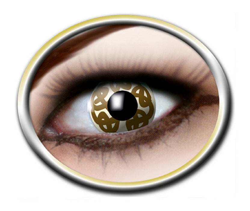 Eyecatcher - Goldene Motivlinsen Gold Celtic g04 - farbige 12-Monats-Kontaktlinsen