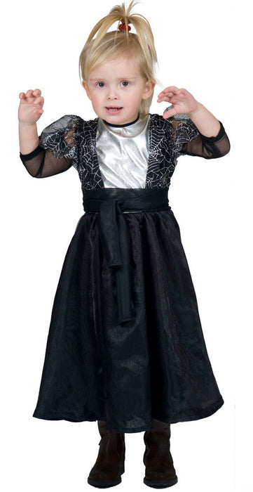 Kinder Hexenkostüm Sylvie - Schwarz Silber