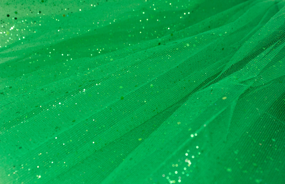 Glitzer Petticoat 40 cm - Grün