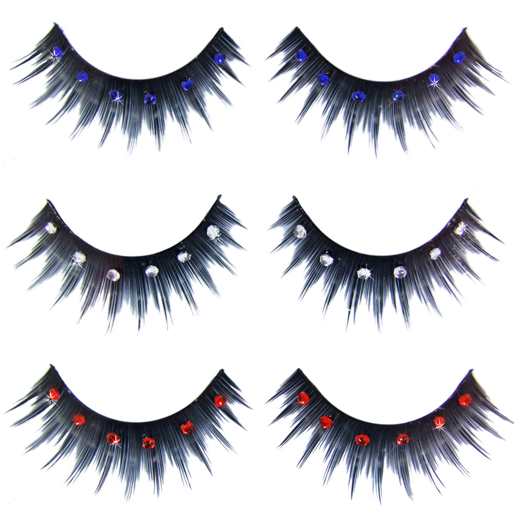 künstliche wimpern fasching Künstliche Wimpern mit Schmucksteinen — feiermeier