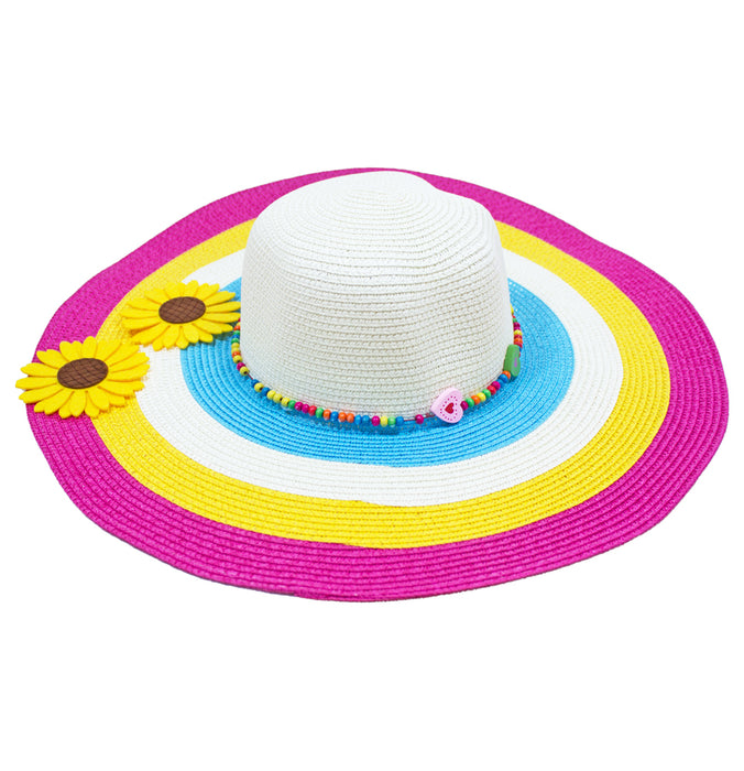 Gärtnerschürzen Set für Damen | Schürze, Sonnenblumen Hut & Gießkannen Handtasche | Garten Kostüm für Karneval & Mottoparty