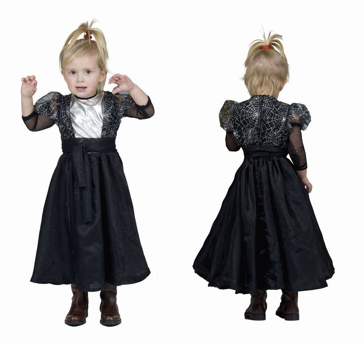 Kinder Hexenkostüm Sylvie - Schwarz Silber
