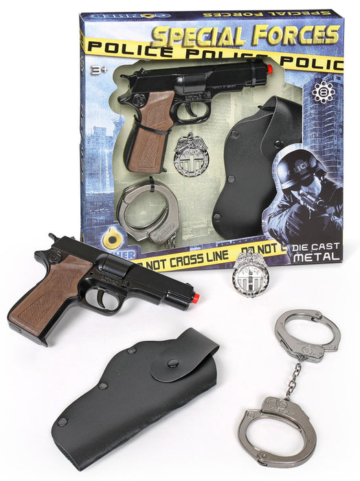 Gonher 425/6 Special Forces Polizei Set zum Polizist Kostüm - 4-tlg.