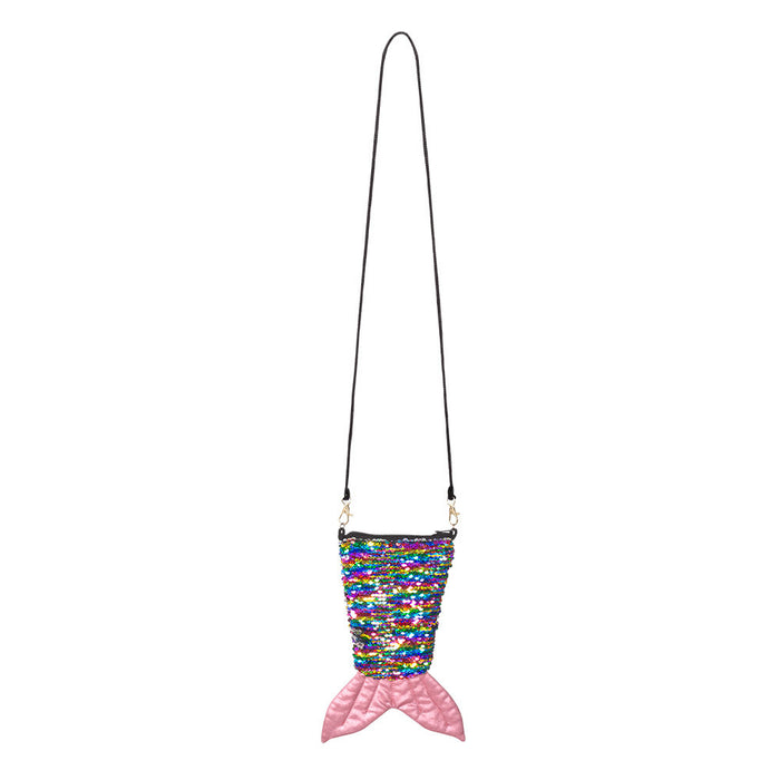 Regenbogen Pailletten Handtasche "Meerjungfrau"| Bunte Schwanzflosse