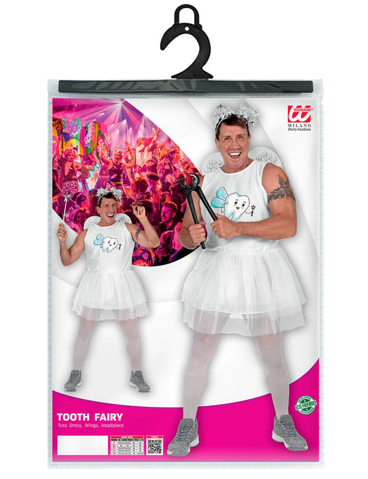 Zahnfee Kostüm für Herren - Weiß | Kleid mit Tutu