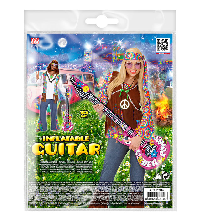 Aufblasbare Gitarre "Hippie" 23944 - 105 cm