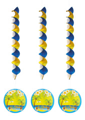 Aloha Hawaii Party Artikel zur Dekoration - Girlande Aloha 3 Stück