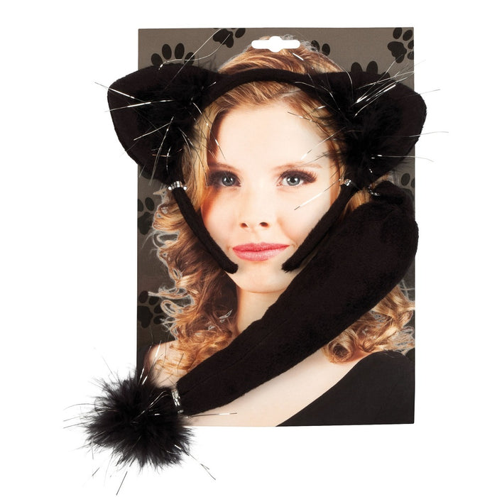 Tier Kostüm Set - Schwarze Katze