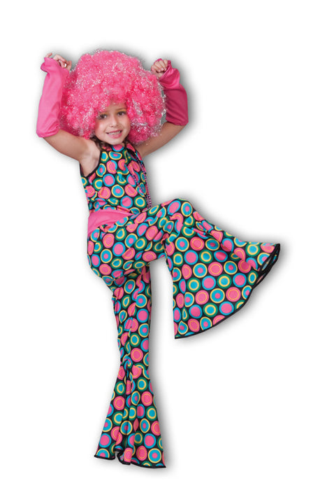 Hippie Retro Kostüm - Polka Dot Anzug für Mädchen
