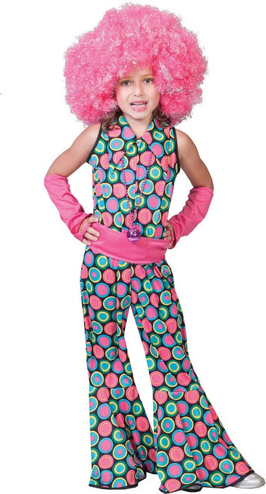 Hippie Retro Kostüm - Polka Dot Anzug für Mädchen