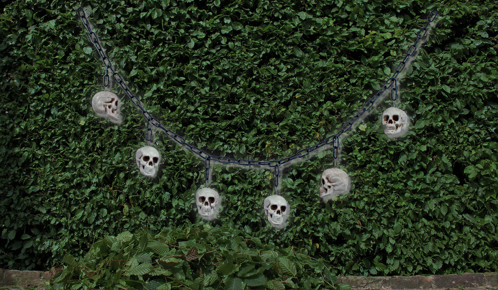 XL Totenkopf Skelett Girlande - 170 cm | Halloween Party Dekoration