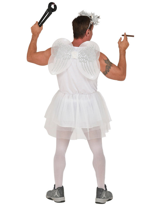 Zahnfee Kostüm für Herren - Weiß | Kleid mit Tutu