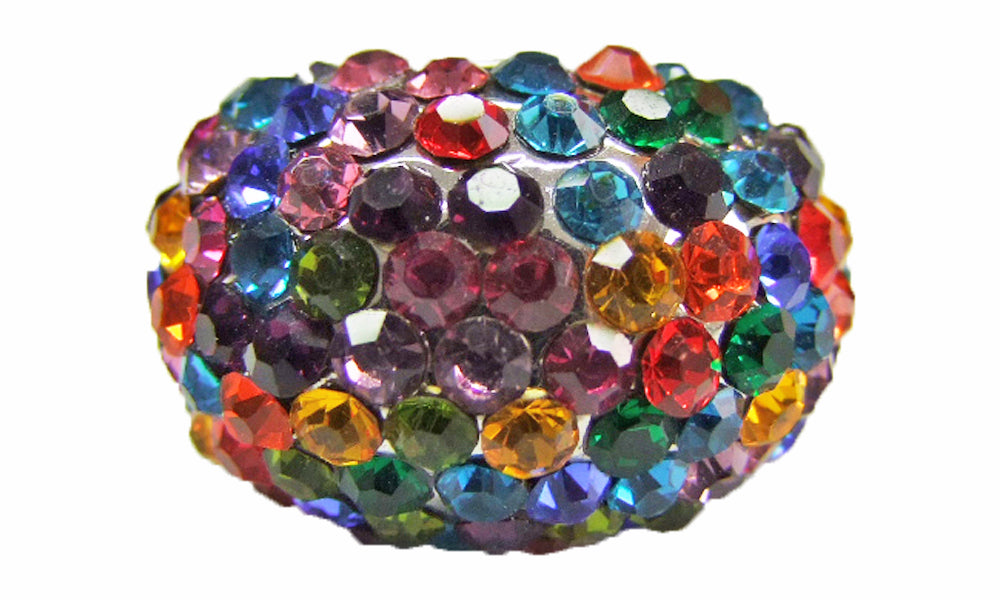 Ring Colorful mit Strasssteinen - Galaxy