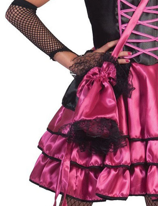 Can Can Girl Kostüm "Stella" für Mädchen - Pink Schwarz | Western Cowboy Kinderkostüm