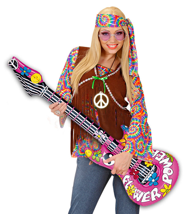 Aufblasbare Gitarre "Hippie" 23944 - 105 cm