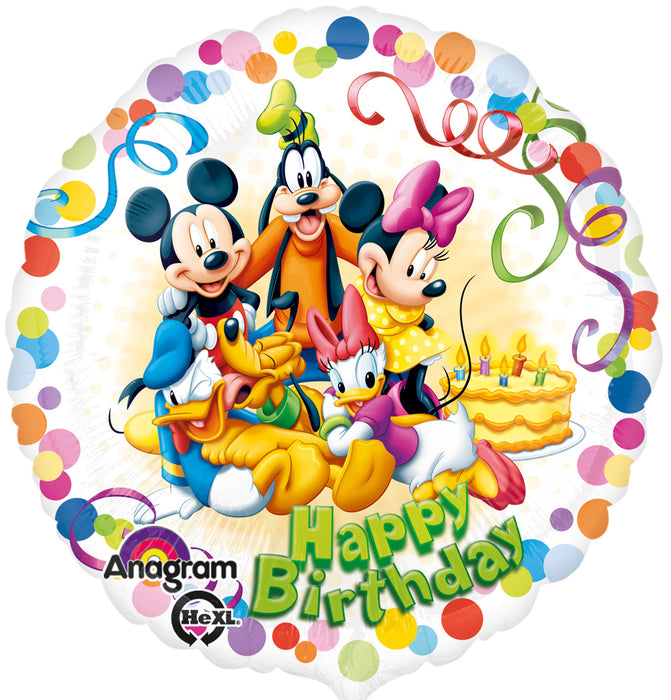 ABC18 "Happy Birthday" Mickey & Friends Folienballon 43 cm