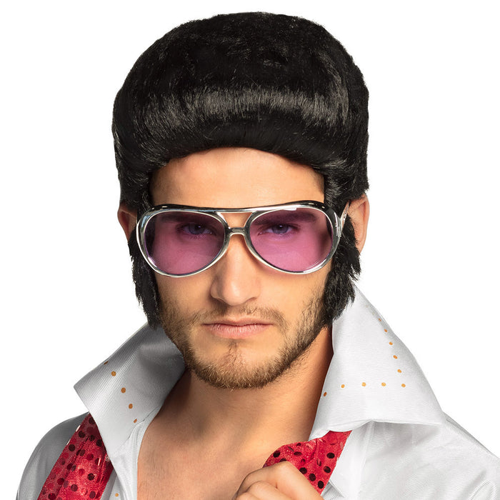 Brille Rock´n Roll Reno - Rosa | Zubehör 50er 60er Jahre Rockstar Elvis Partykostüm