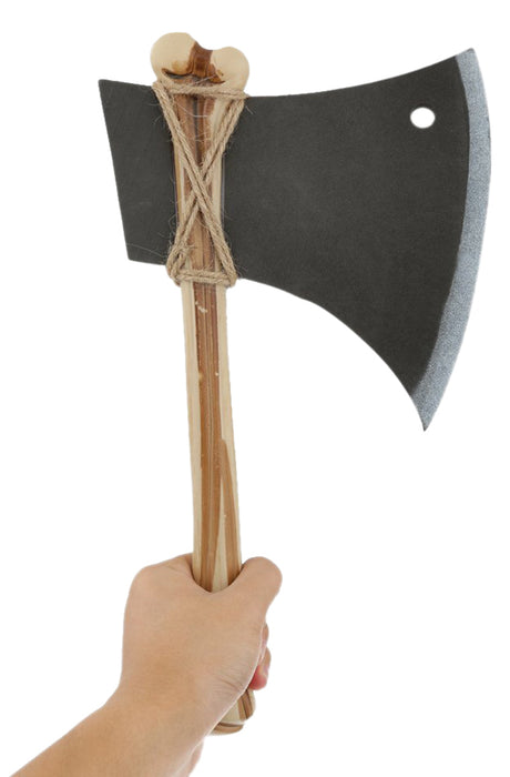 Knochen Axt aus Schaumstoff | Zubehör Halloween Steinzeit Kostüm