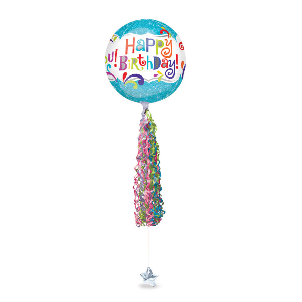 Ballondekoration Twirlz Anhänger Medium 15 x 86 cm - Rosa