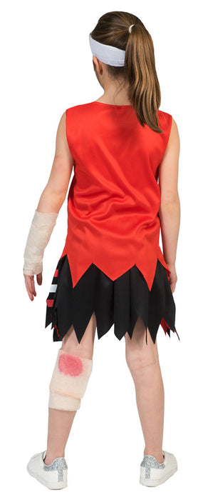 Zombie USA Cheerleader Kostüm für Kinder