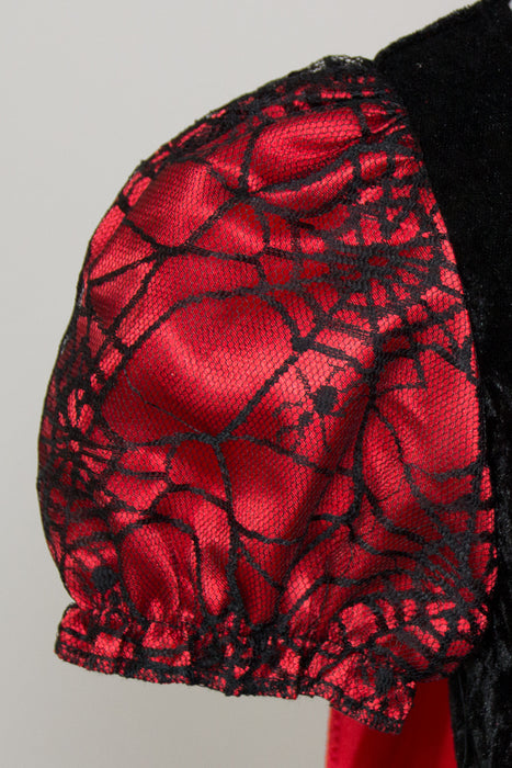 Kostüm Hexe "Willow" für Mädchen | Vampir Schwarz Rot