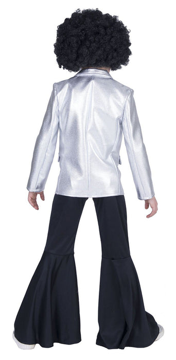 Disco Fever Metallic Jacke für Kinder - Silber
