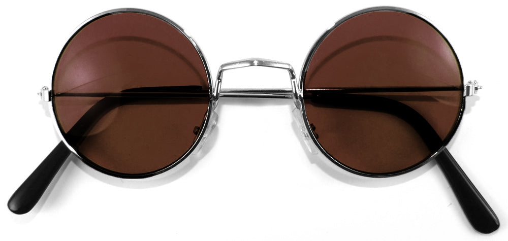 Lennon Brille | 60er 70er Jahre Party Kostüm Zubehör Nickelbrille