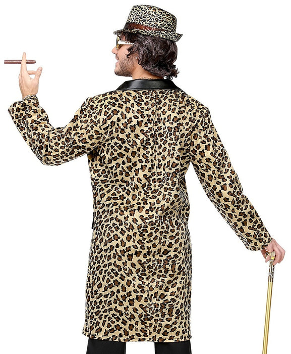 Pimp Kostüm Mantel "Hustler" | Leoparden Look
