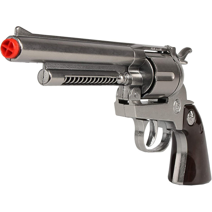 Gonher 121/0 - 12 Schuss Cowboy Western Colt Revolver - Silber / Schwarz