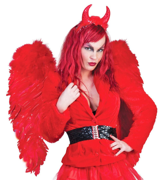 Hippie Jacke Grace in Plüsch-Optik für Damen - Rot