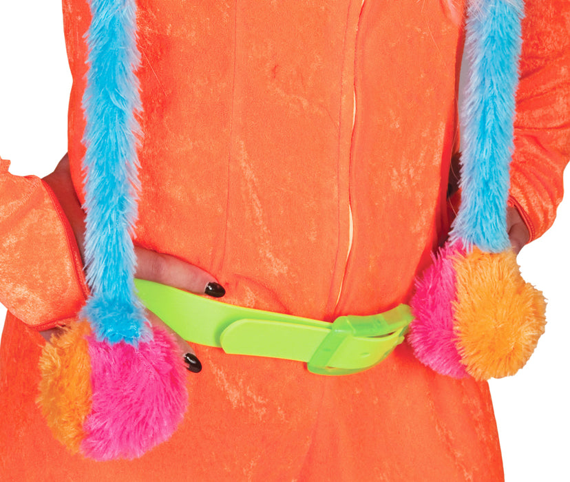 Plüsch Mütze Rainbow zum Hippie oder Clown Kostüm