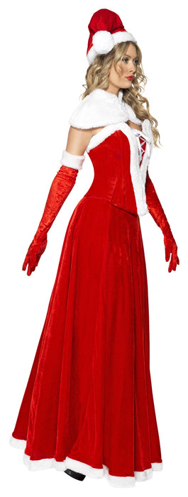 Luxuriöses Miss Santa Kostüm für Damen