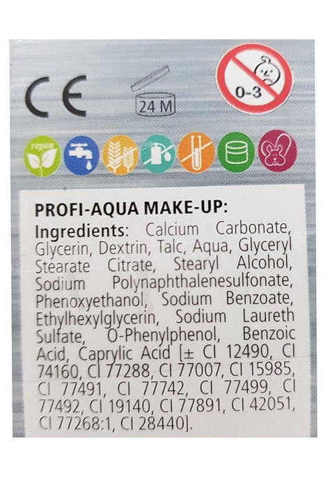 Eulenspiegel Schminkpalette mit 6 Farben in Profi Qualität
