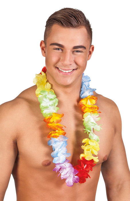 Hawaii Blumenkette Rainbow de luxe
