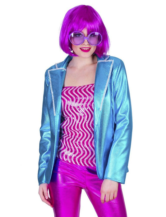 Disco Fever Jacke für Damen - Blau