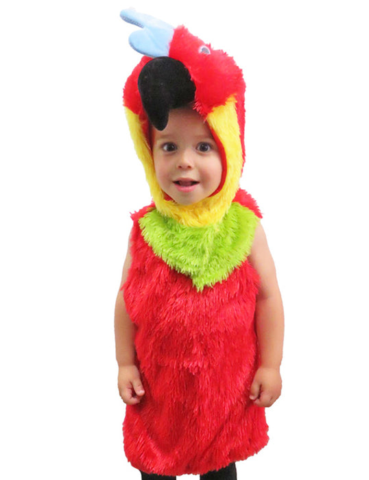 Bunter Papagei Baby Kostüm - Kinderkostüm Karneval