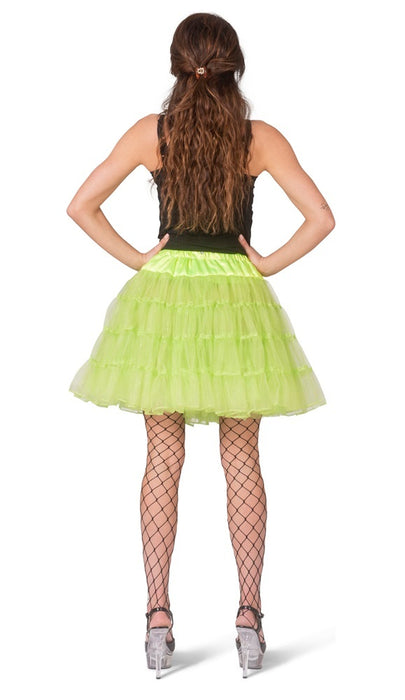 Glitzer Petticoat für Damen 45 cm - Hellgrün