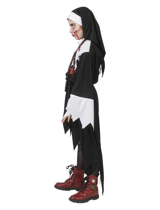 Blutige Nonne - Horror Halloween Kinder Nonnenkostüm