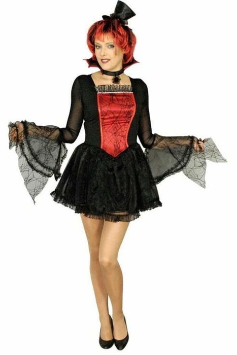 Vampirkostüm Aroha für Damen - Kleid Kragen und Minihut