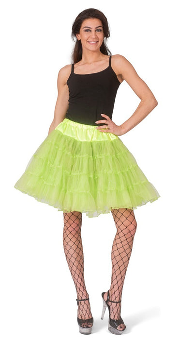 Glitzer Petticoat für Damen 45 cm - Hellgrün