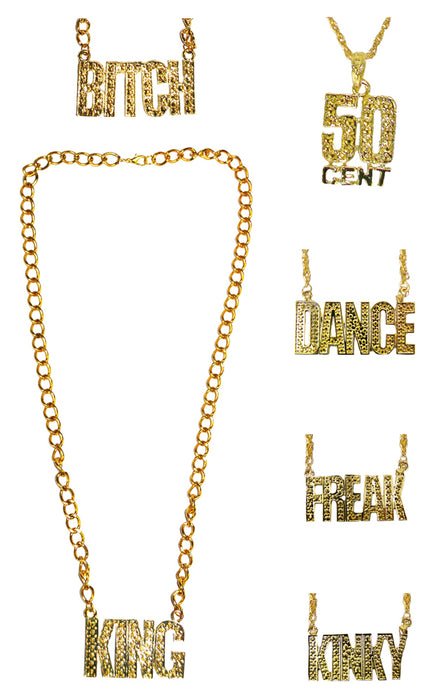 Goldene Disco Halskette KINKY