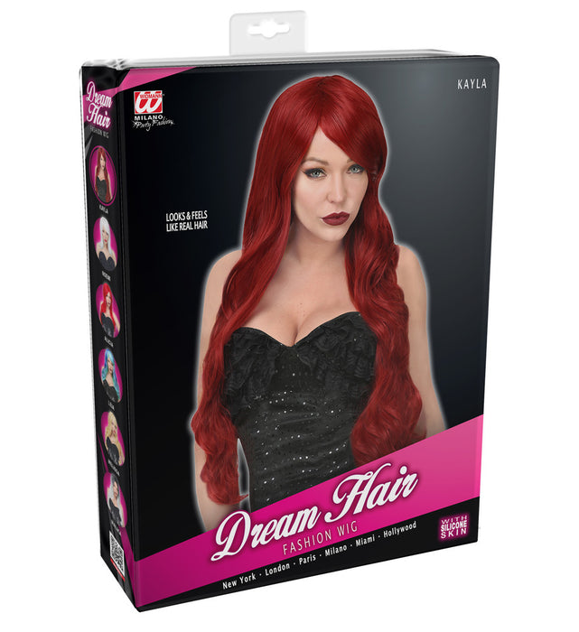 Dream Hair Langhaar Perücke "Kayla" - Rot