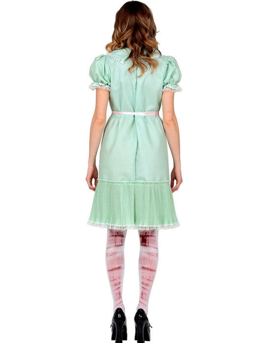 Killer-Puppe - Halloween Geister Hexenkostüm für Damen | Grün Weiß
