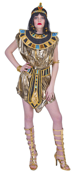 80er Jahre Kostüm "Disco Queen" für Damen - Gold | Party Kleid